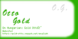 otto gold business card